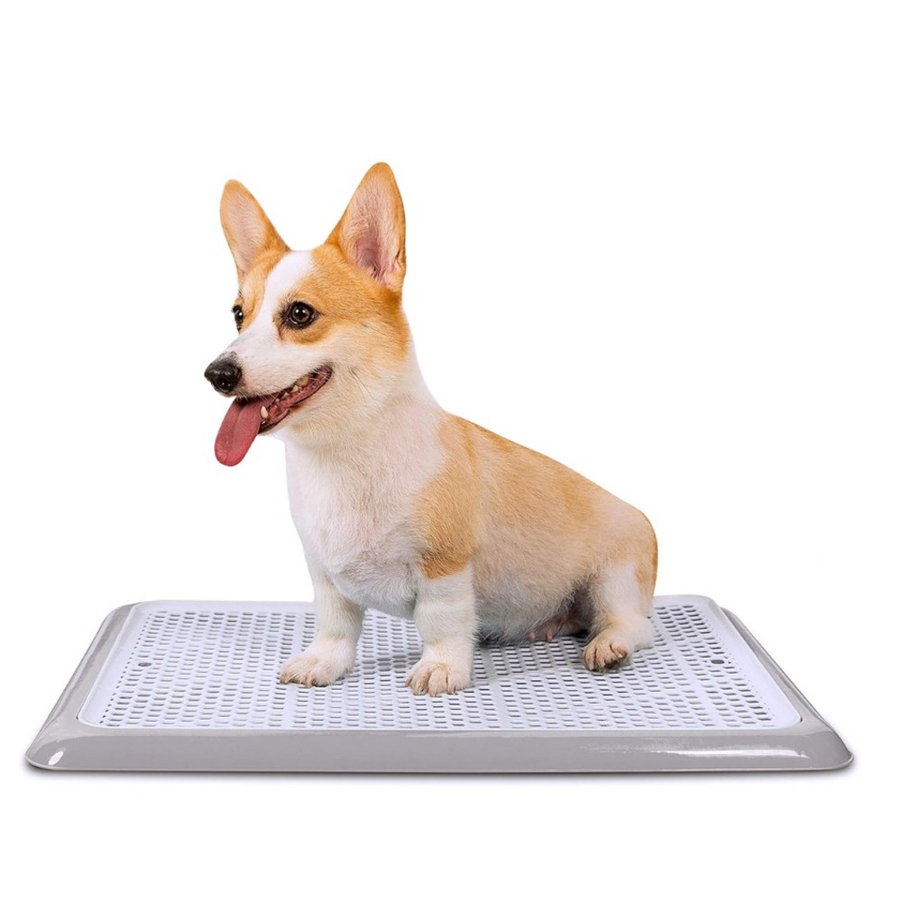 Indoor Dog Potty Tray Puppy Pee Pad Holder 25"x20" Small and Medium Dogs Pink